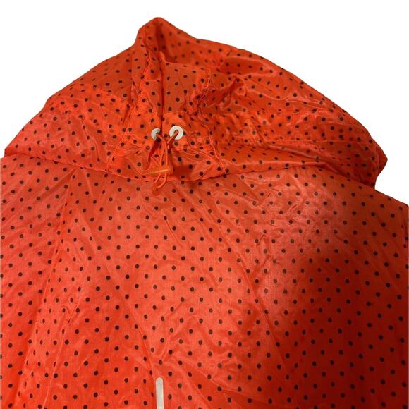 Nike Red & Black Polka dot Windbreaker, Rain Jacket, Women’s SZ Medium - Picture 5 of 9